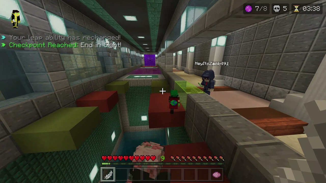 Minecraft Deathrun Gameplay (hive)