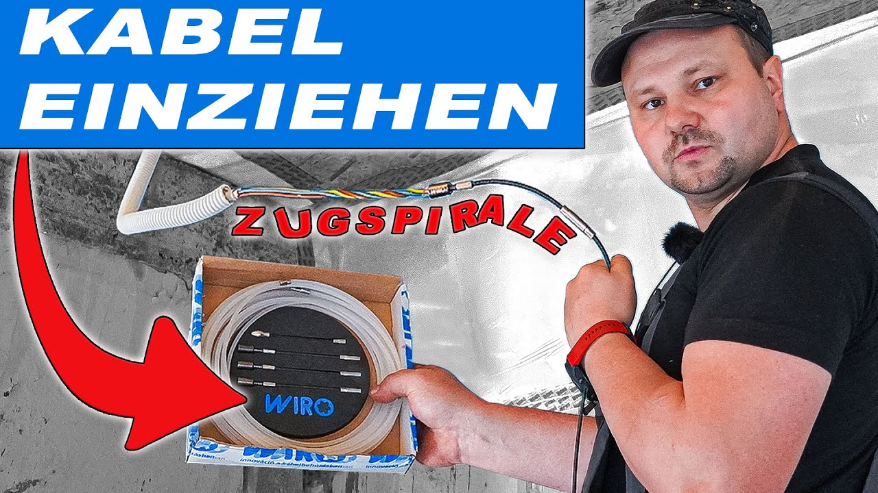 Kabel in Leerrohr einziehen -  die perfekte Kabeleinziehhilfe von Wiro