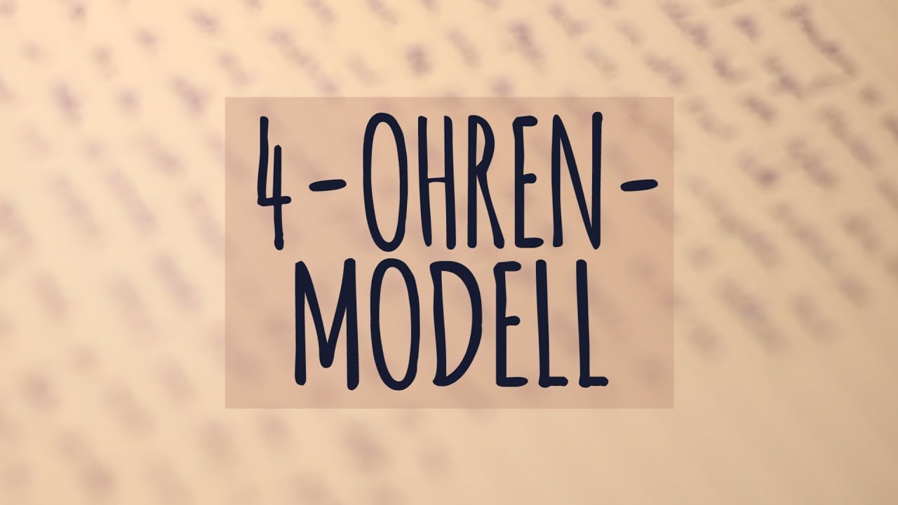 Vier-Ohren-Modell einfach erklärt! | Ebenen | Beispiel