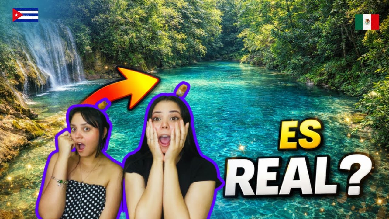 🇨🇺Cubana por PRIMERA VEZ 😱 en un ￼￼BALNEARIO en MÉXICO🇲🇽 IMPACTADA🥹-CUBANAS REACCIONAN