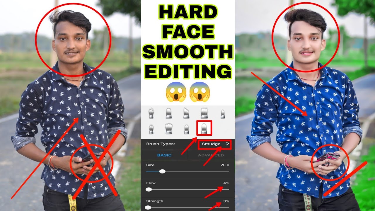 Hard Smooth + White Face Photo Editing | hard smooth face Editing | smooth skin face smooth editing