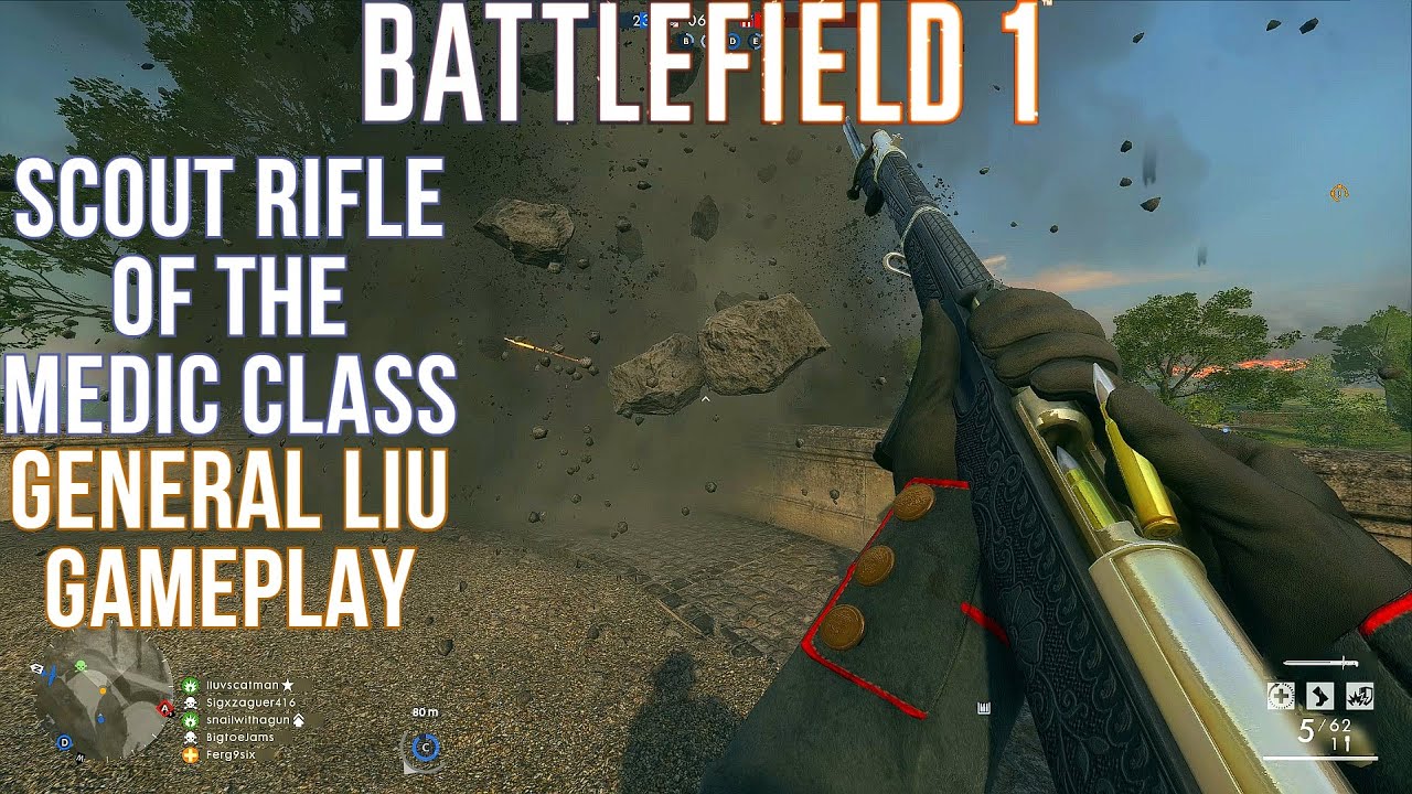 General Liu Rifle Medic Gameplay - Battlefield 1 Conquest No Commentary