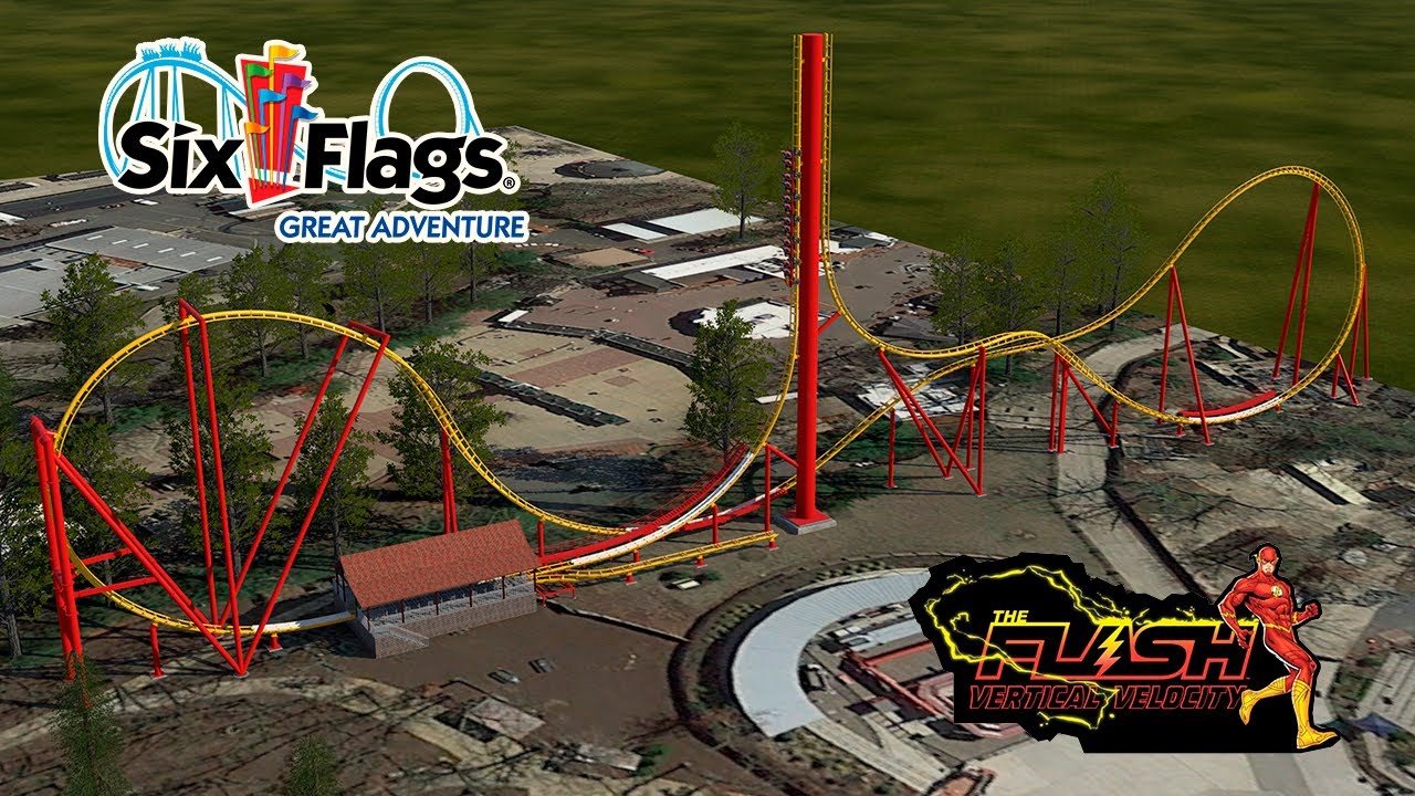 THE FLASH: Vertical Velocity, Six Flags Great Adventure - NoLimits 2