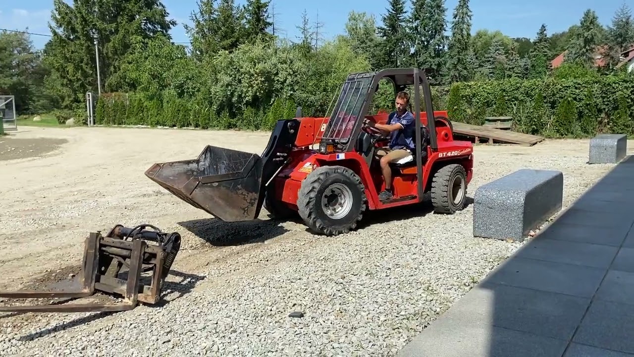 MANITOU BT 420 ŁADOWARKA TELESKOPOWA 2009R. KM MASZYNY BUDOWLANE WWW.KMRENT.PL 56-300 MILICZ