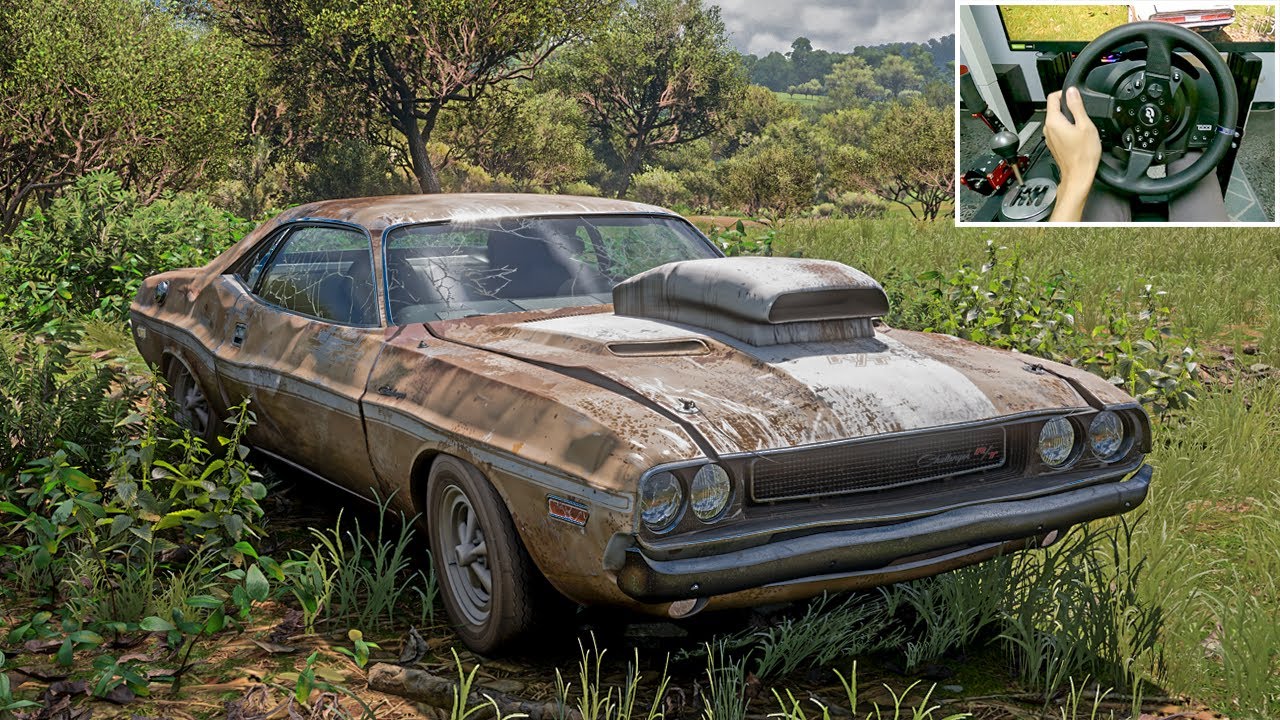 Rebuilding Dodge Challenger R/T 1000HP - Forza Horizon 5 | Thrustmaster T300RS gameplay