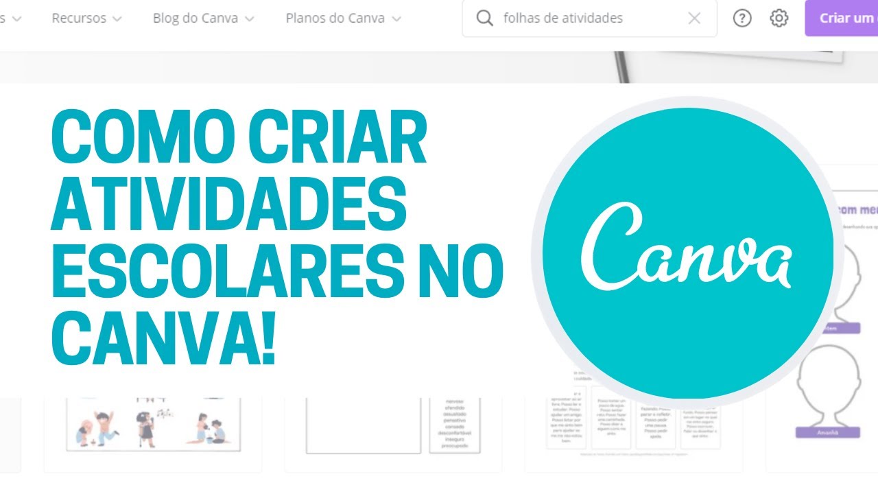 🔵Como criar atividades escolares no Canva❗