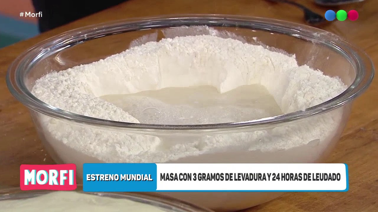 Masa de pizza con 24 horas de leudado - Morfi