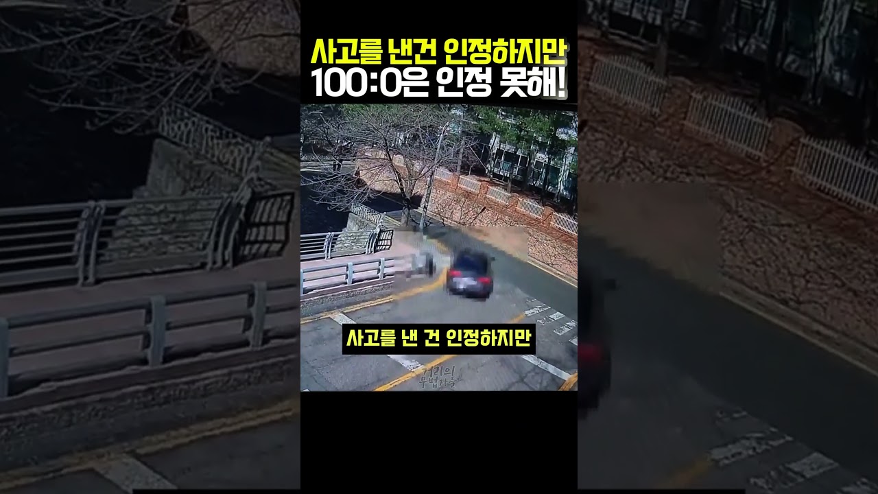 교통사고 과실 이게 100:0이 아니라구요?