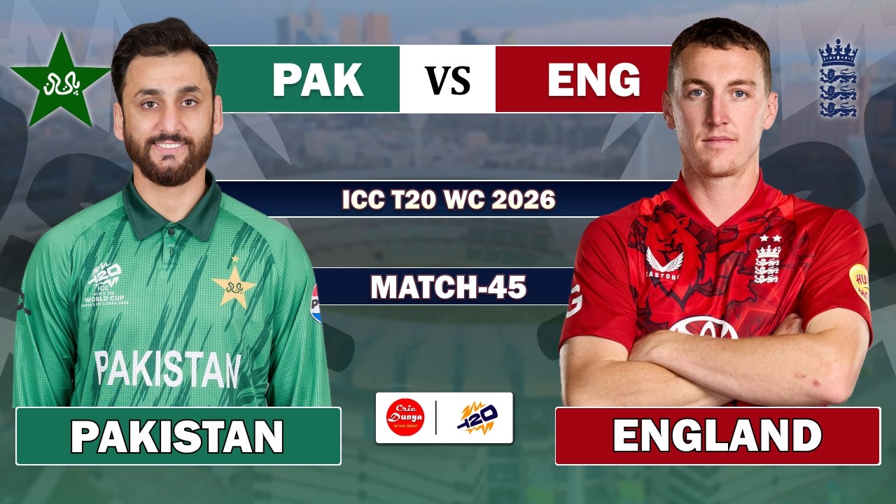 PAKISTAN vs ENGLAND T20 WORLD CUP 45TH MATCH LIVE | ENG vs PAK LIVE MATCH COMMENTARY