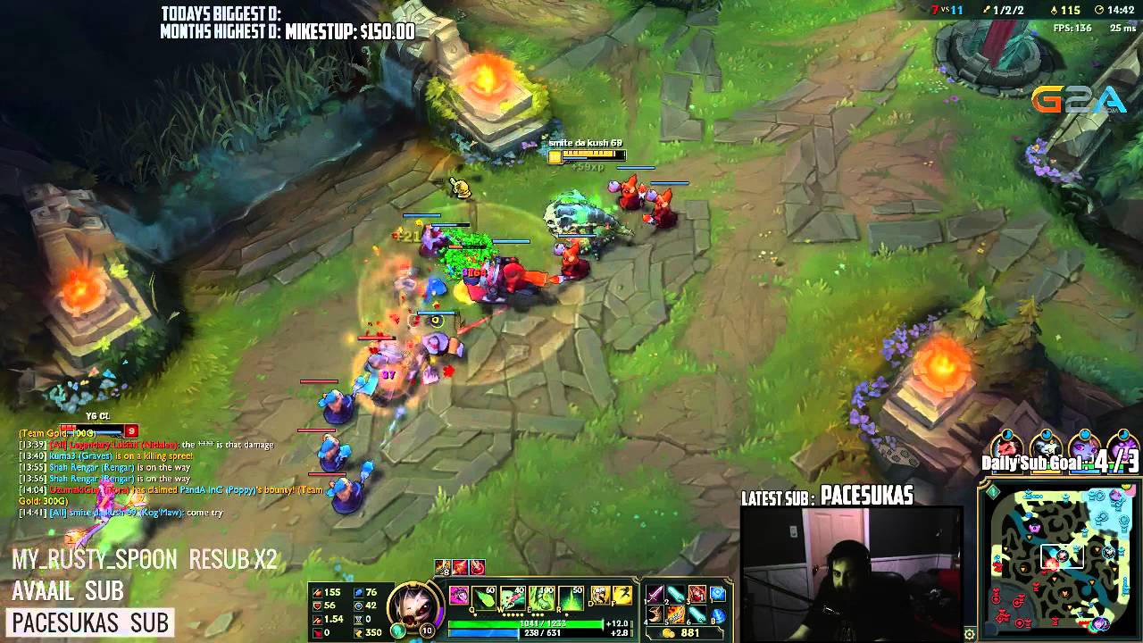 Insane 1v2 with Guinsoo's Rageblade Kog'Maw