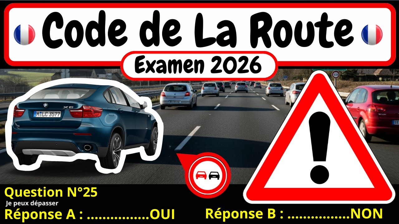 ✅ TEST GRATUIT DU CODE DE LA ROUTE 2026 🚗 #151