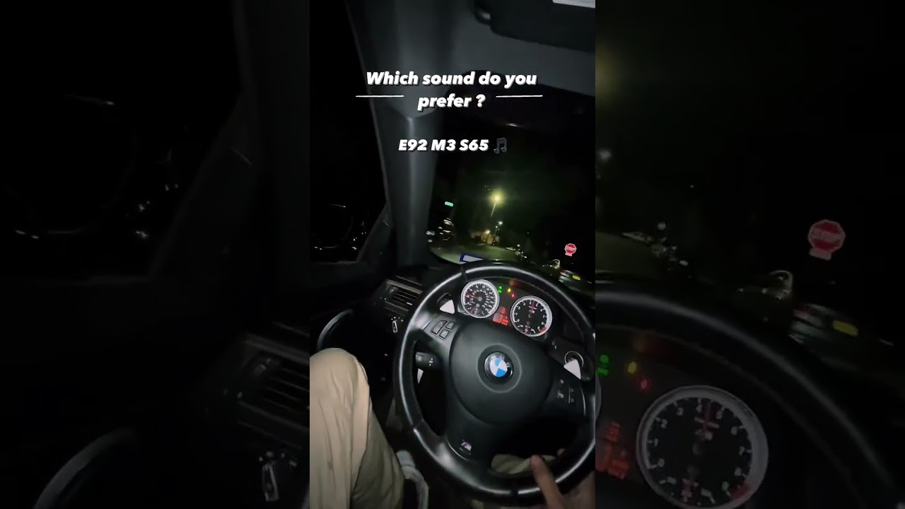 BMW vs Mercedes : E92 vs C63 sound comparaison #shorts