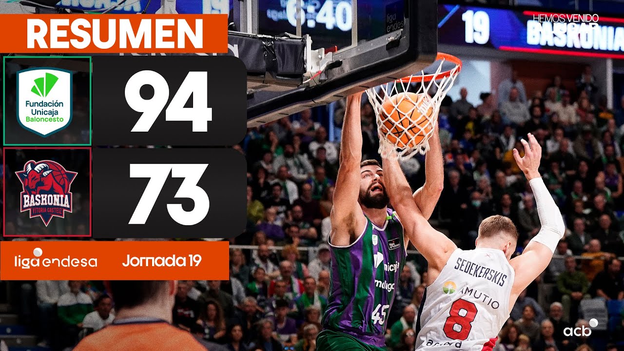 Unicaja - Baskonia (94-73) RESUMEN | Liga Endesa 2024-25