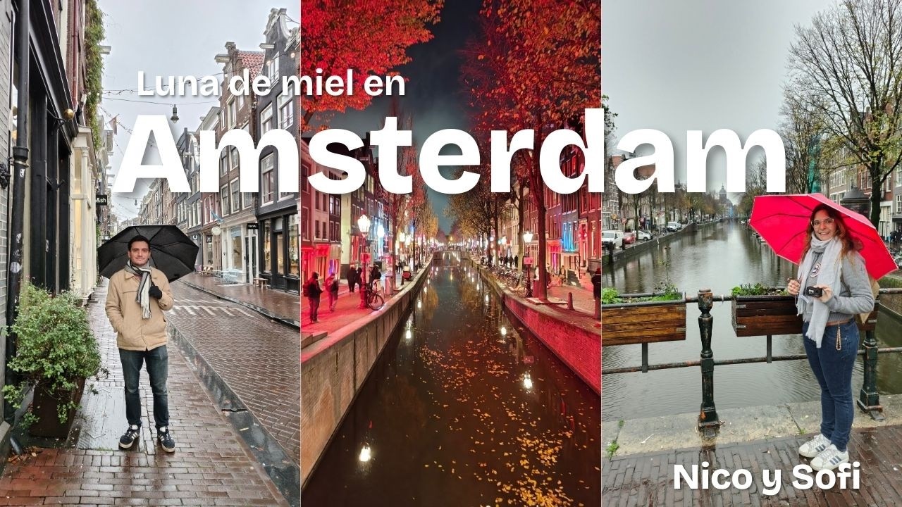Vlog Luna de Miel Paises Bajos #1 | Llegada en tren Rapido y Caminata por Amsterdam