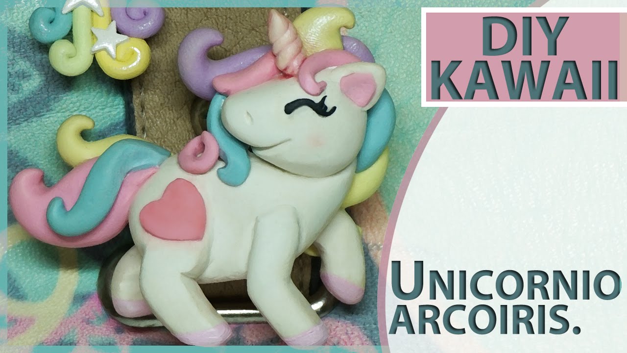 TUTORIAL UNICORNIO ARCOIRIS DE ARCILLA POLIMÉRICA, PORCELANA FRÍA O MASA FLEXIBLE. DIY KAWAII .