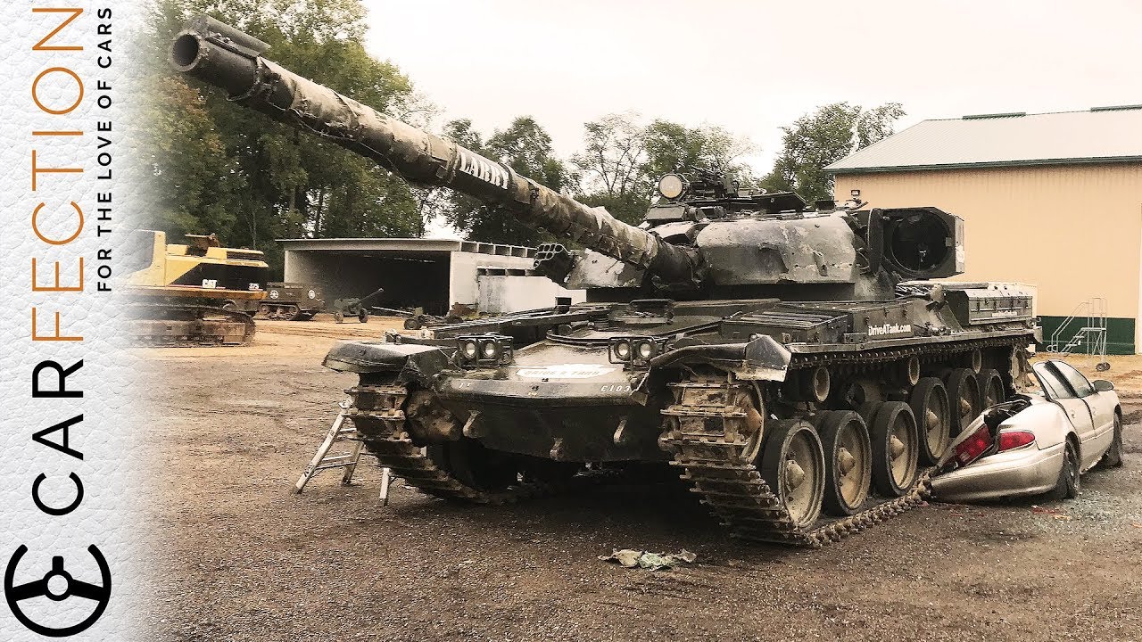 We Destroyed A Car, With A Tank! - Carfection