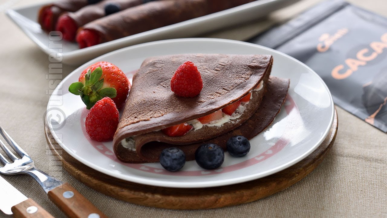 Clatite cu cacao si  crema de mascarpone (CC Eng Sub) | JamilaCuisine