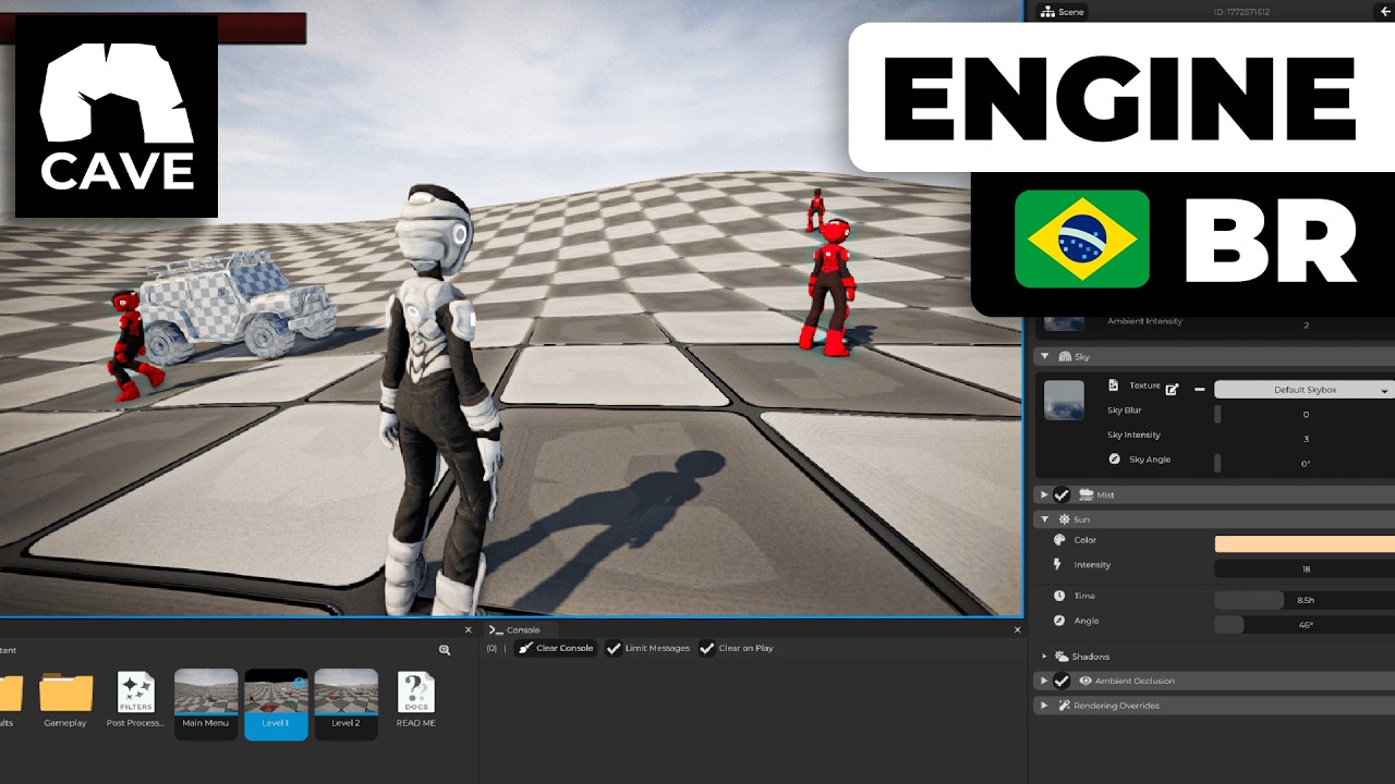 🔥 MINHA ENGINE ESTÁ PRONTA! | Cave Engine 1.4