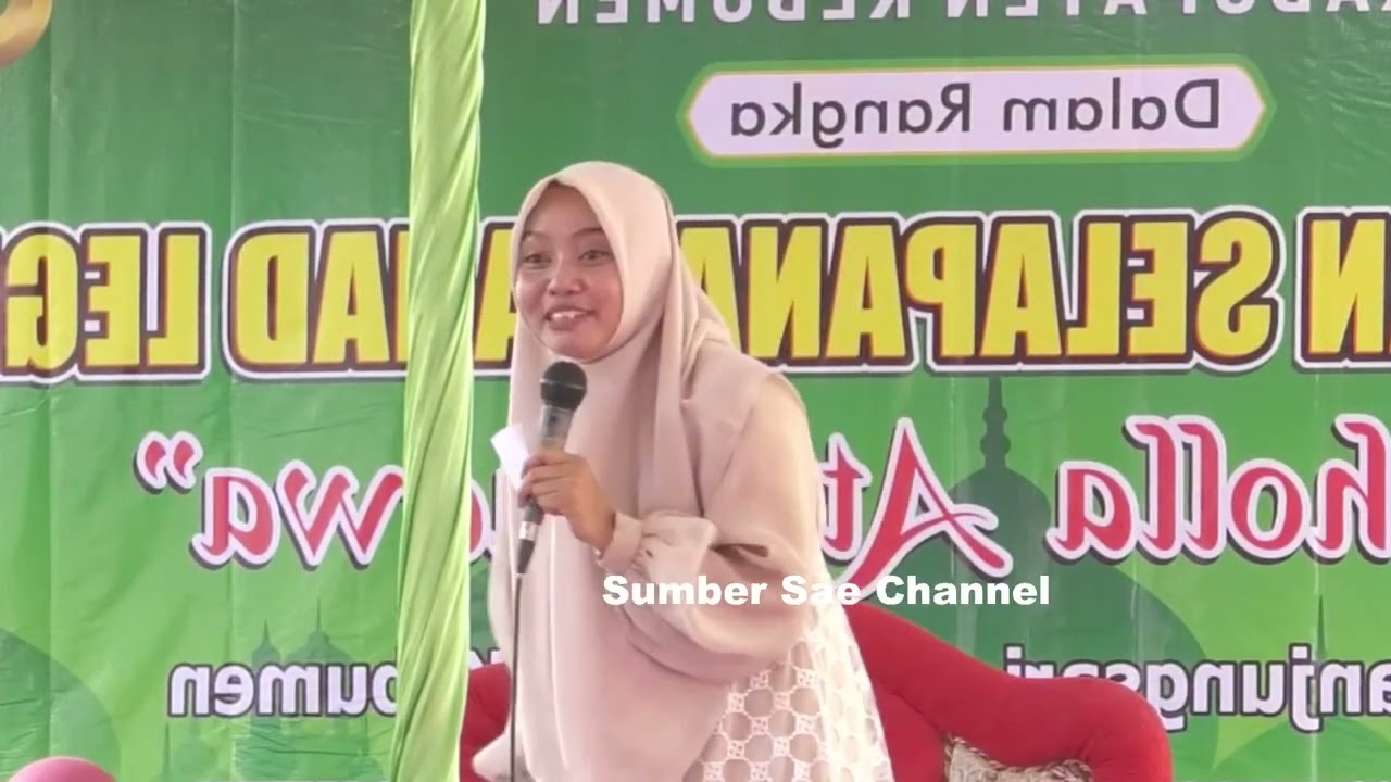 NGAJI MALAM BAR TARAWEH KE 19 PUASA RAMADHAN , BERSAMA HJ MUMPUNI HANDAYAYEKTI