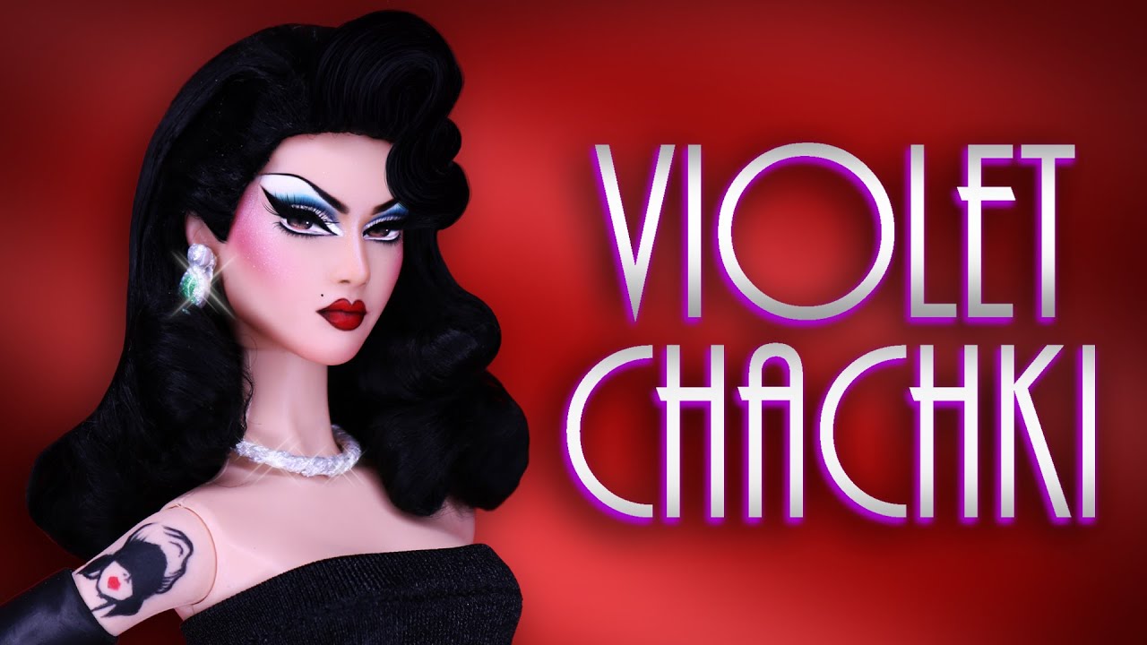Custom Violet Chachki Doll ⛓🩸 [ RUPAUL'S DRAG RACE ]