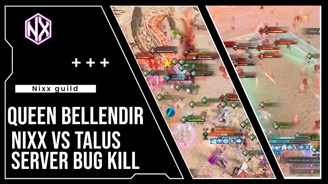 Nixx vs Talus server Queen Bellendir conflict PVP - No loot bug