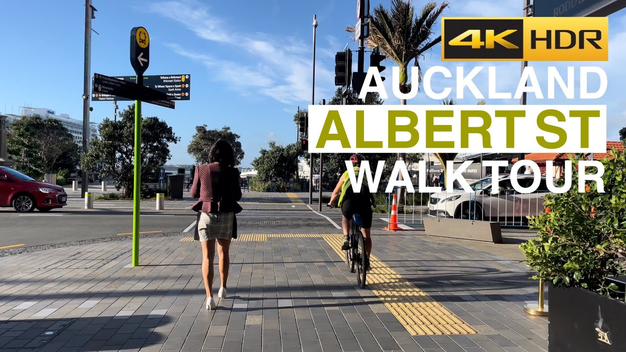 Albert Street Auckland Walking Tour New Zealand 4K