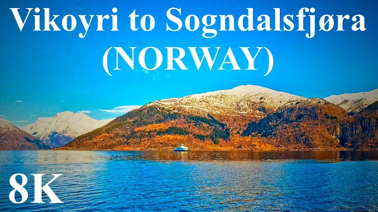 Scenic Drive from Vikøyri to Sogndalsfjøra via Vangsnes Ferry (NORWAY)