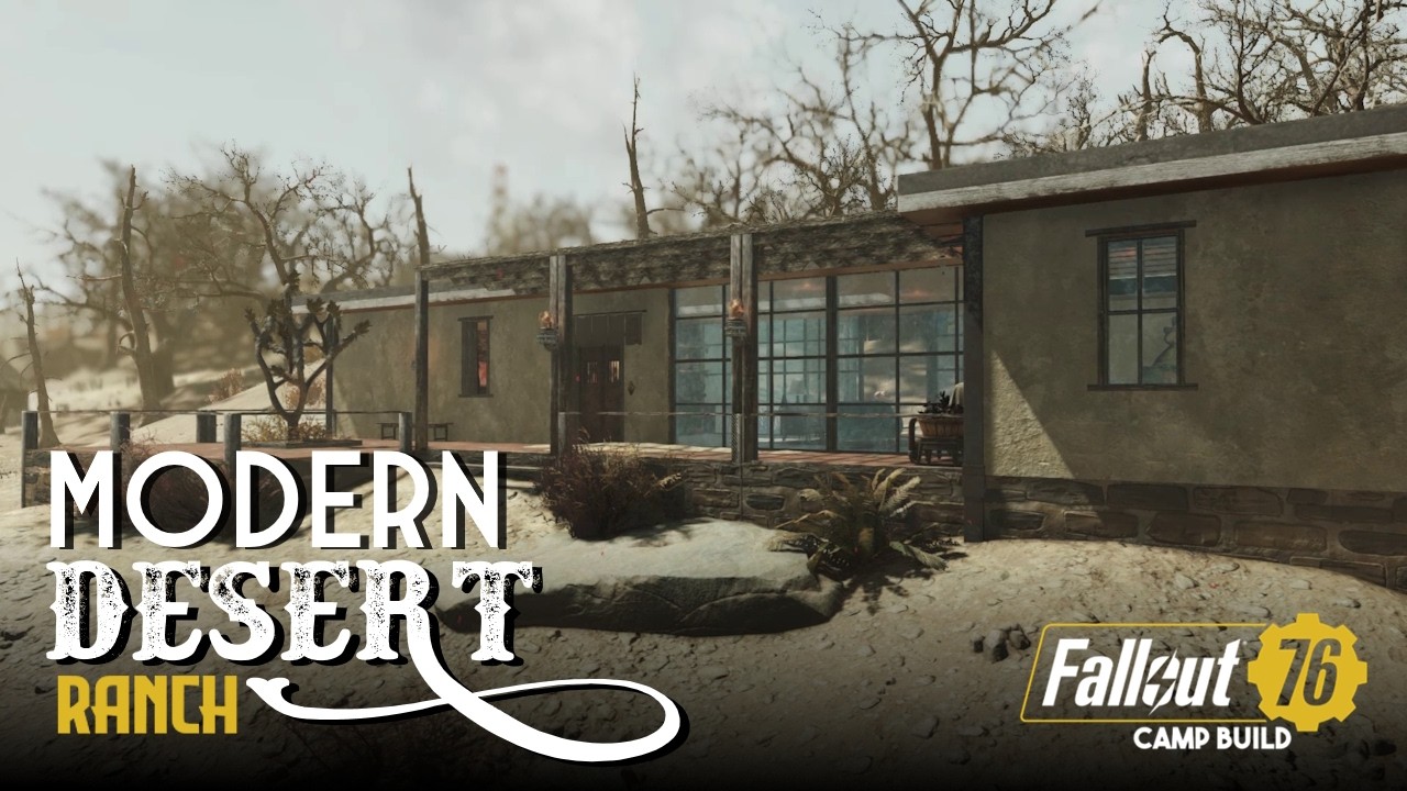 Modern Desert Ranch | Fallout 76 CAMP Build