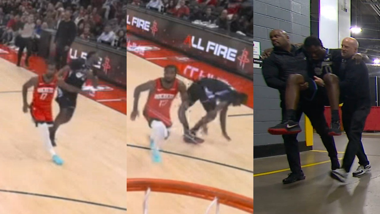 Tari Eason bumps Vince Williams Jr into knee injury and gets carried to locker room 😬