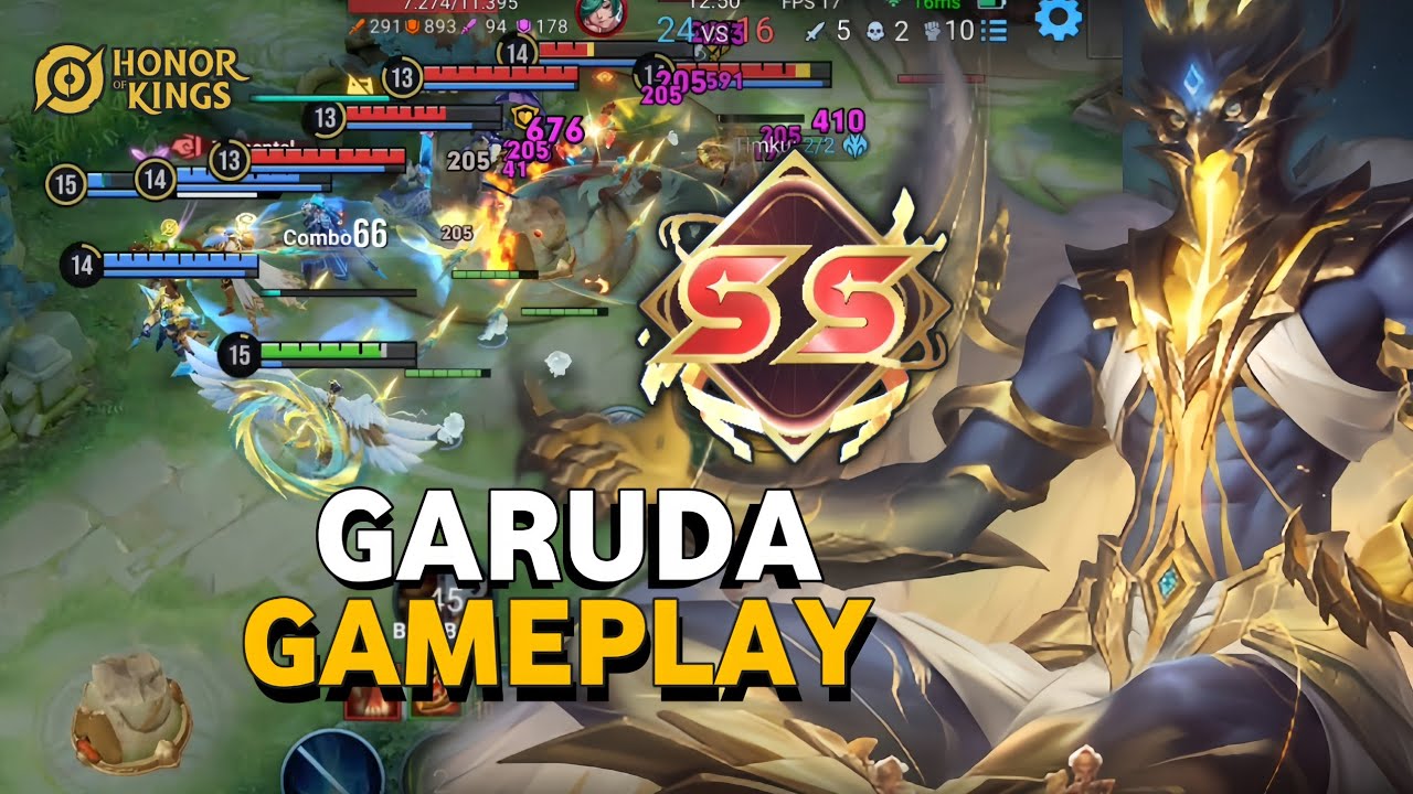 Garuda Gameplay – The Sky Dominator of Honor of Kings!