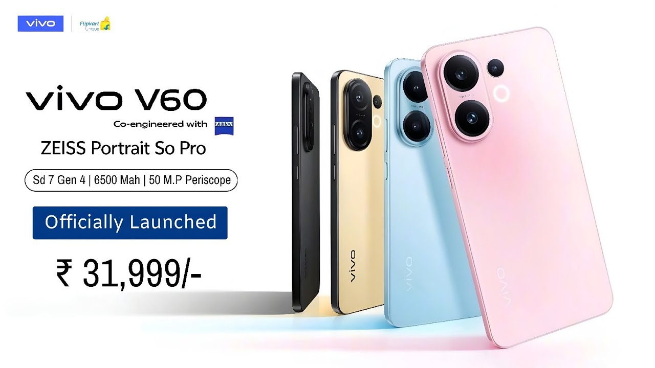 Vivo V60 aka Vivo S30 Officially Launched - India Launch, Price, Features, Processor, Camera,Display