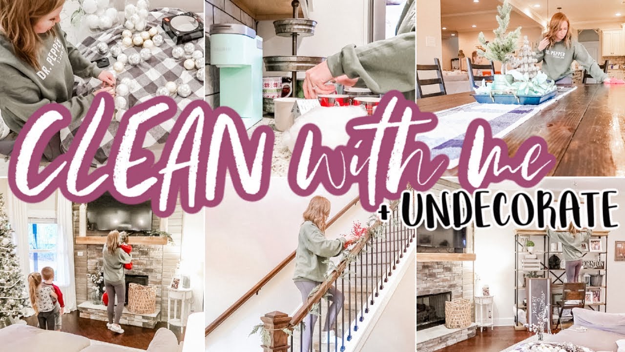 2020 SUPER CLEAN WITH ME | AFTER CHRISTMAS UNDECORATE