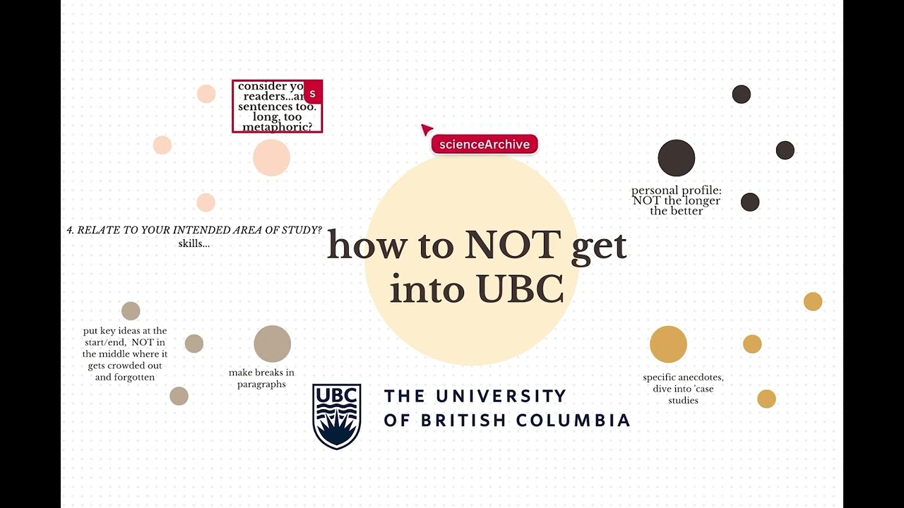 The UBC PERSONAL PROFILE: biggest mistakes