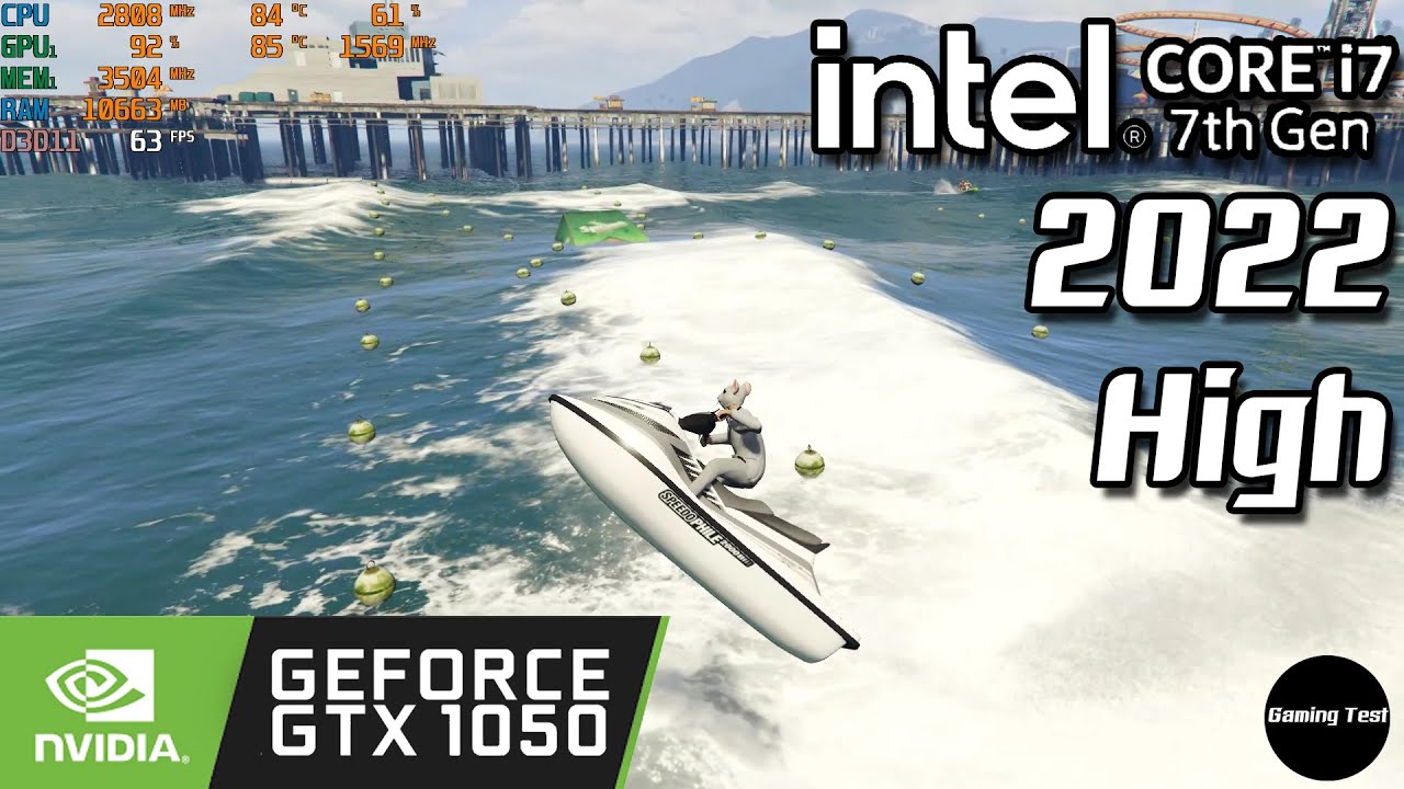 GTA V : 2022 i7-7700HQ + GTX1050 | Asus ROG Strix GL553VE