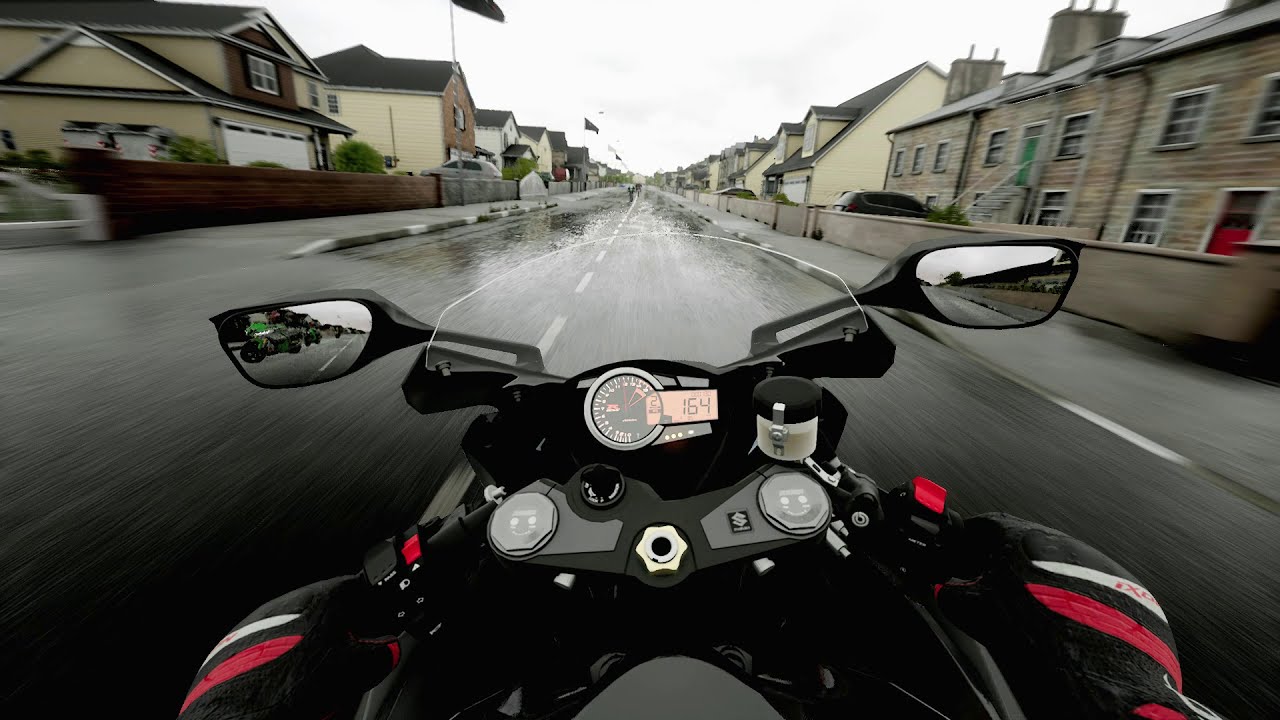 Suzuki GSXR 1000 High Speed Street Legal Racing in Rain - Ride 4