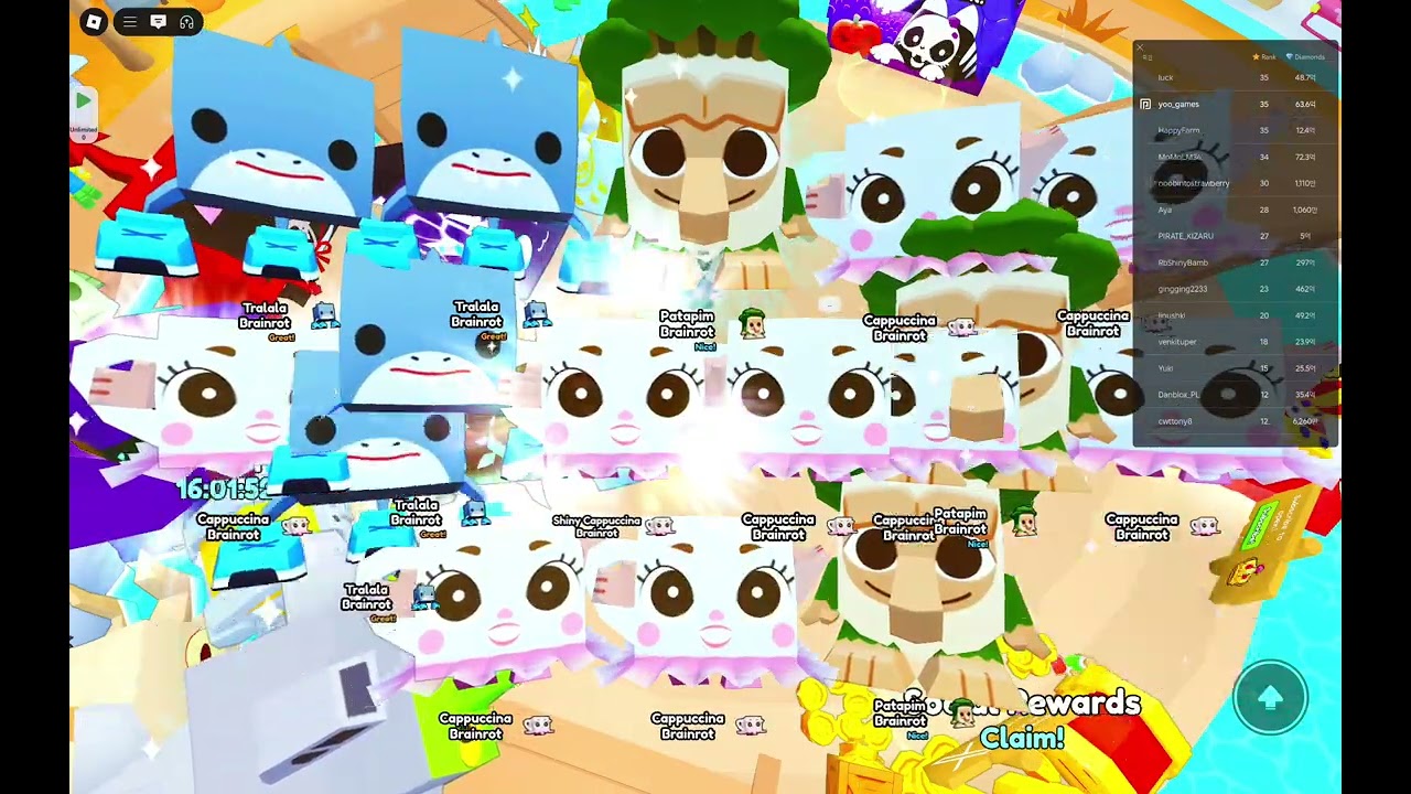 Pet Simulator 99 Hatching Gargantuan Cappuccino Brainrot(full)