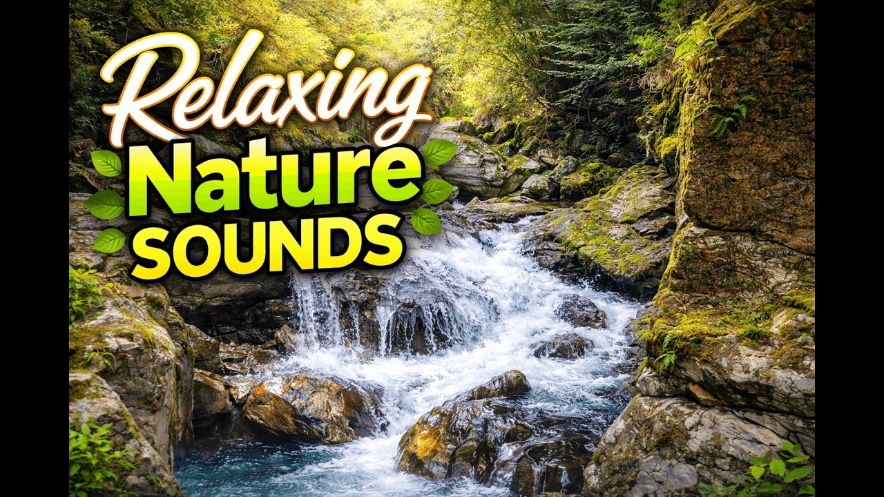 Peaceful Mountain Stream & Forest Bird Sounds 🌿 Natural Ambience for Deep Sleep & Relaxation