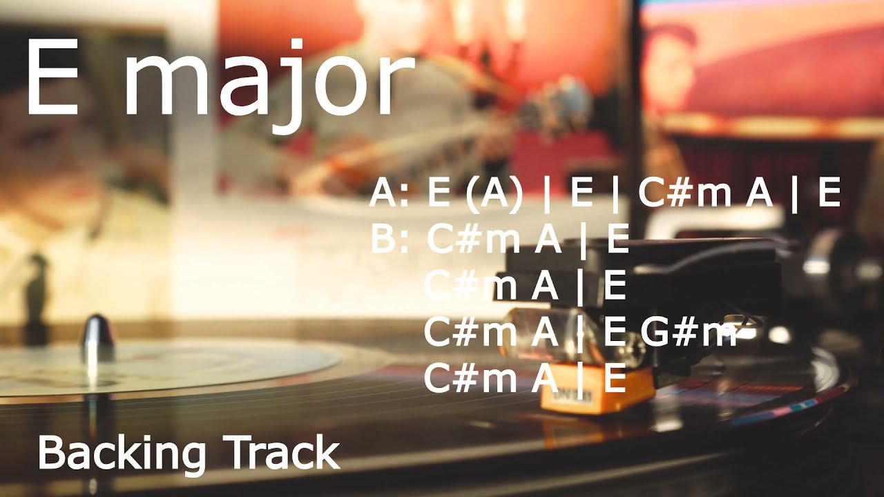 Backing Track E major (Indie Folk)