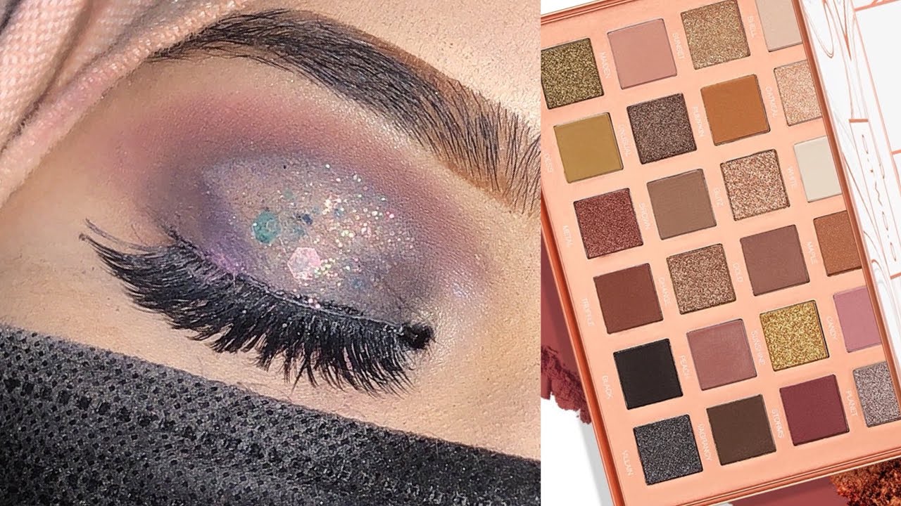 Black Glittery  Eye Makeup 💄|| step by step  || Learning with zehh