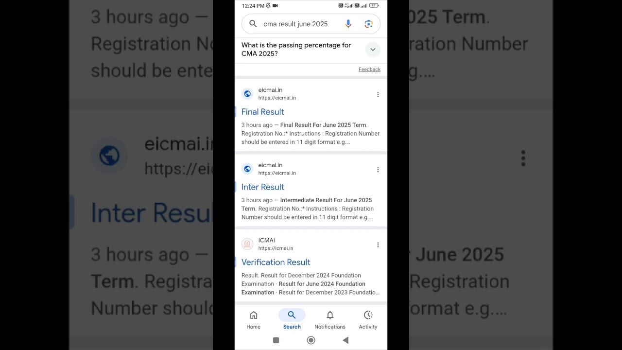 How to check CMA Inter & Final Result June2025 #icmai #icmaiannouncement #cma #cmaresults #cmaresult