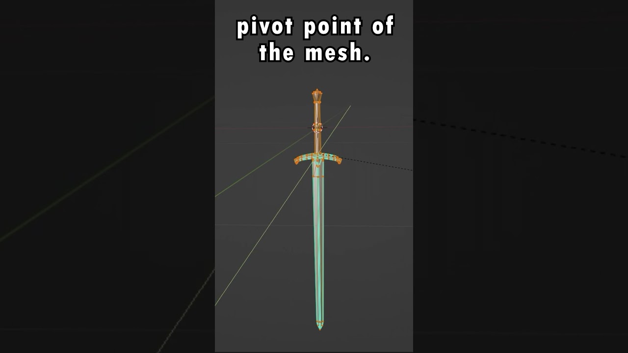 Измените точку вращения вашей сетки в движке! #unrealengine5 #modelingmode #pivot #ue5 #blender