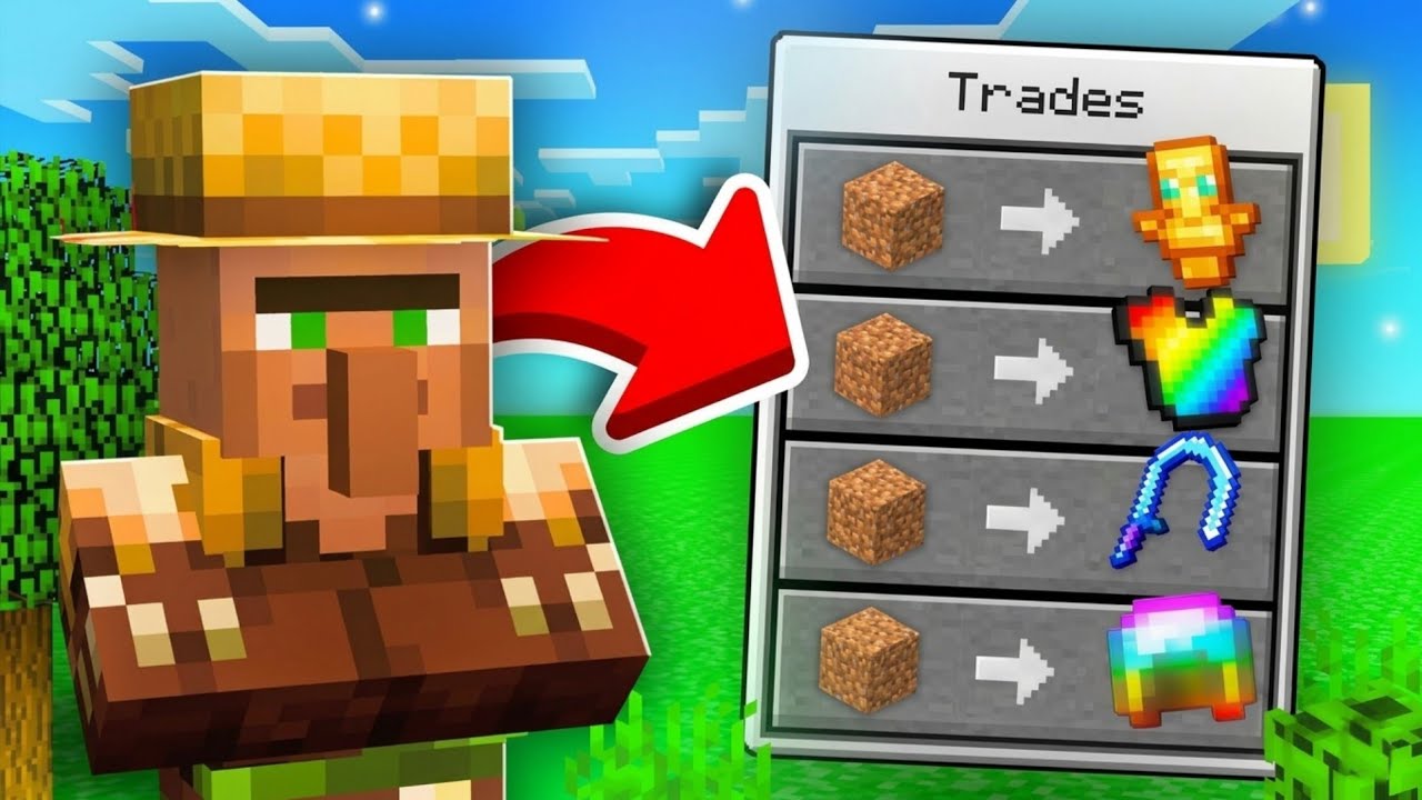 Minecraft But Every 2 Minutes I Get a Clue to OP Villagers!