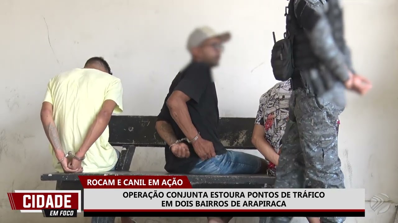ROCAM E CANIL EM AÇÃO OPERAÇÃO CONJUNTA ESTOURA PONTOS DE TRÁFICO EM DOIS BAIRROS DE ARAPIRACA