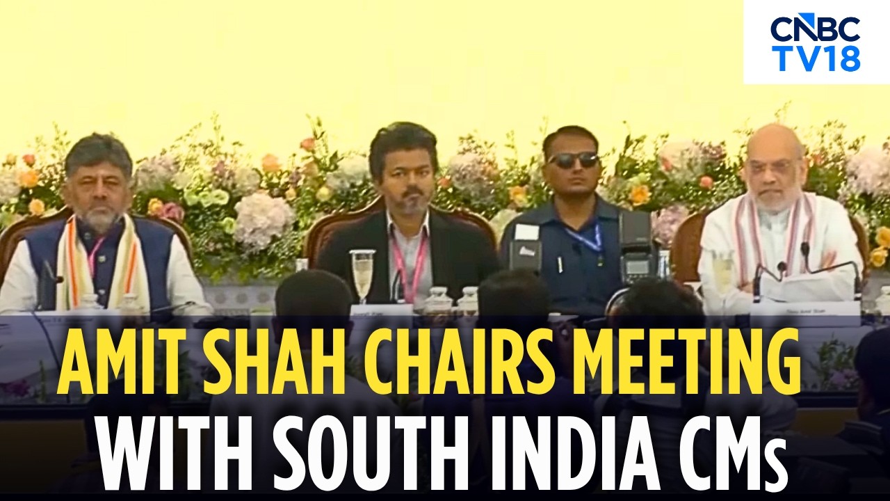 HM Amit Shah Meets South India CMs | Key Southern Zonal Council Meet | CM Vijay | CM DKS | N18V