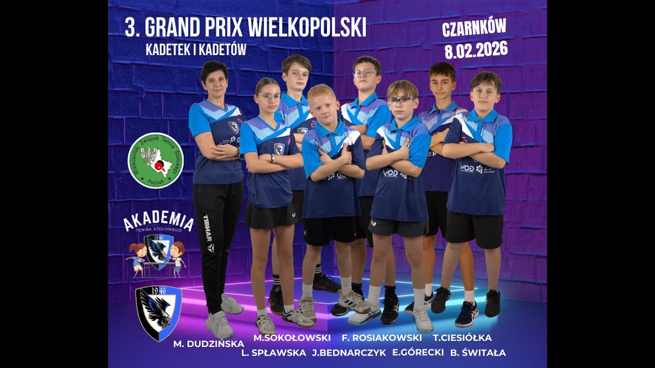 KAM 1 - Grand Prix Wielkopolski kadetek i kadetów, Czarnków, 8.02.2026