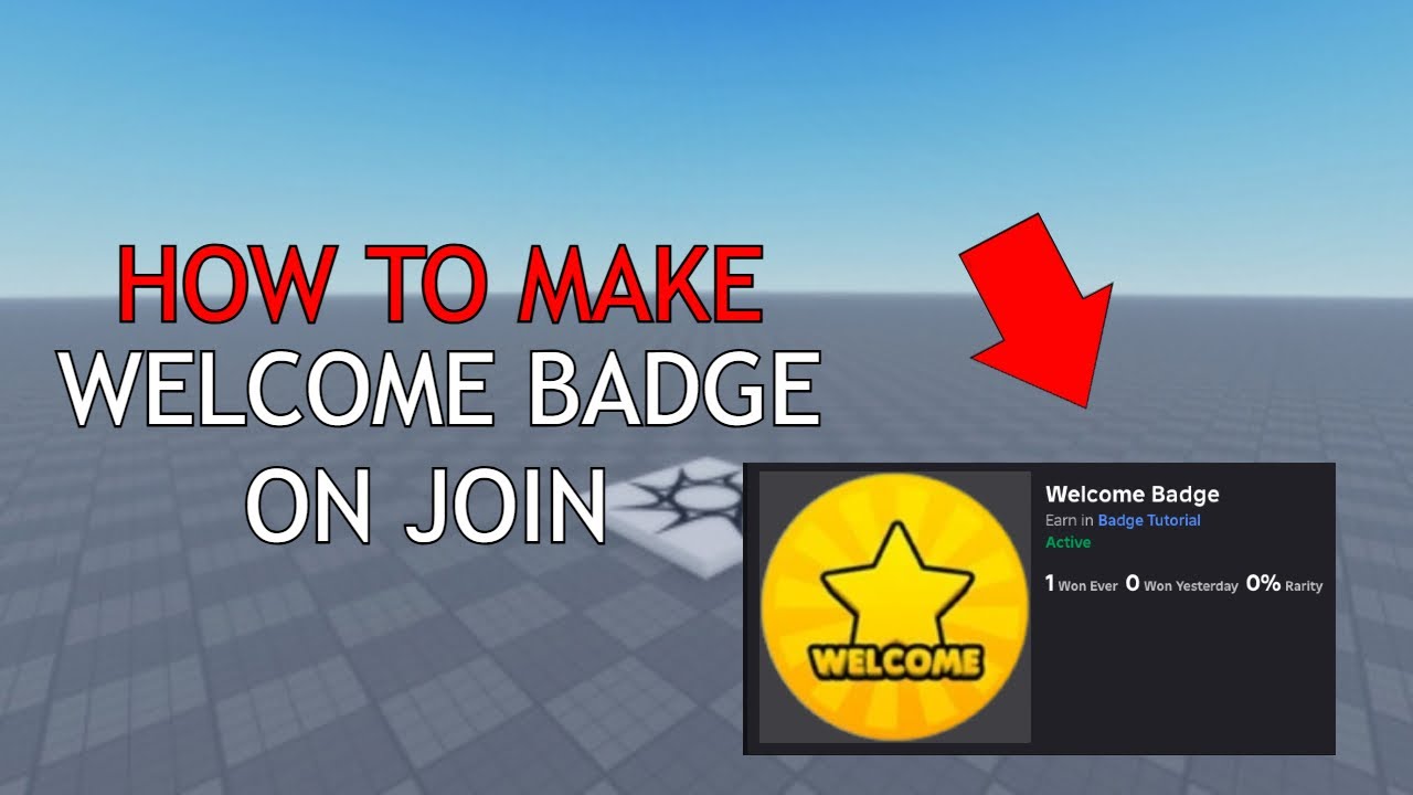 Как сделать приветственный значок в Roblox Studio!