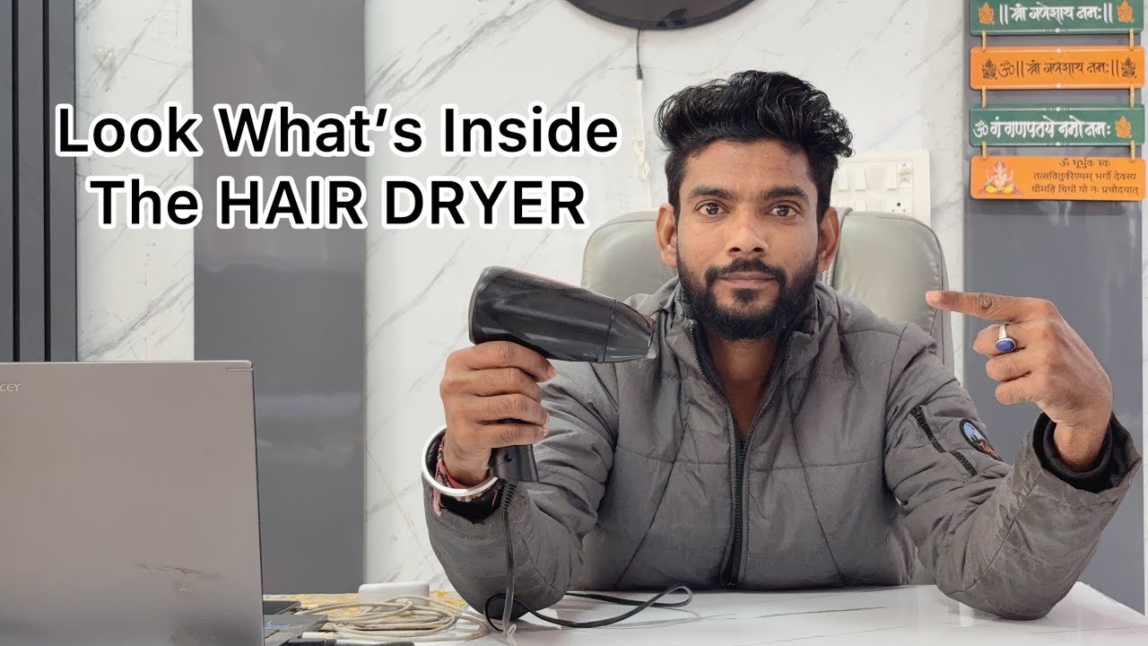 Tear down a Hair Dryer Look What’s Inside #experiment #diy #tech #tutorial 