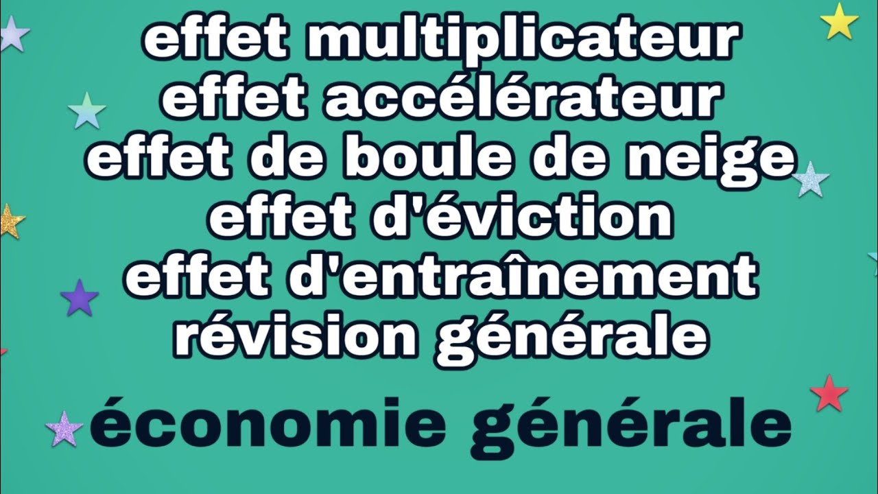 Révision générale bac économie générale 2020