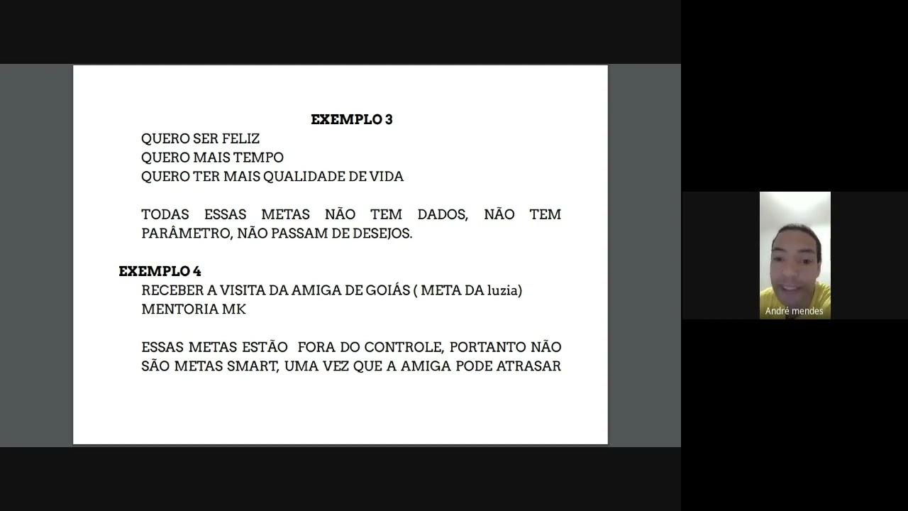 aula sobre como criar metas smart