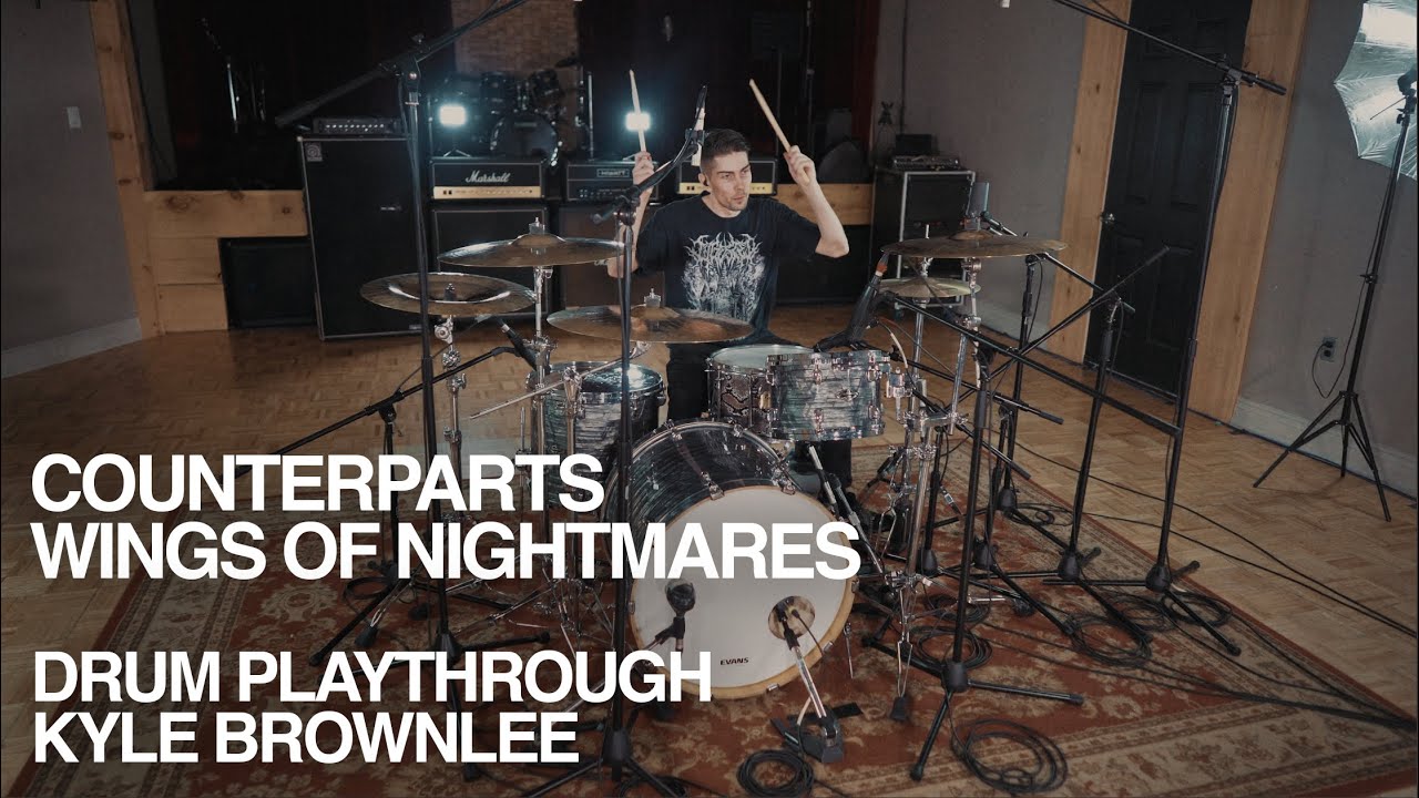 Counterparts - &ldquo;Wings of Nightmares&rdquo; Drum Playthrough - Kyle Brownlee